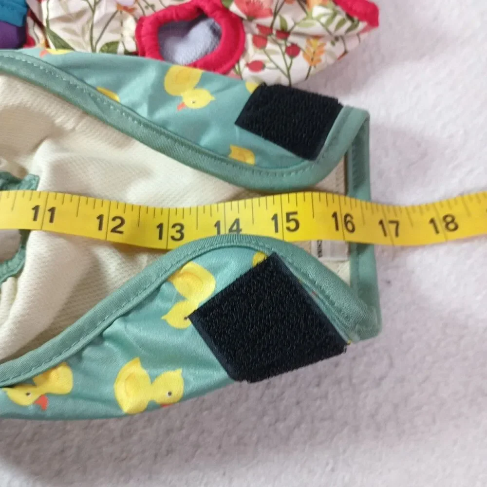 Female Dog Diapers Washable Reusable Lot 6 Adjustable Pet Diaper Wraps